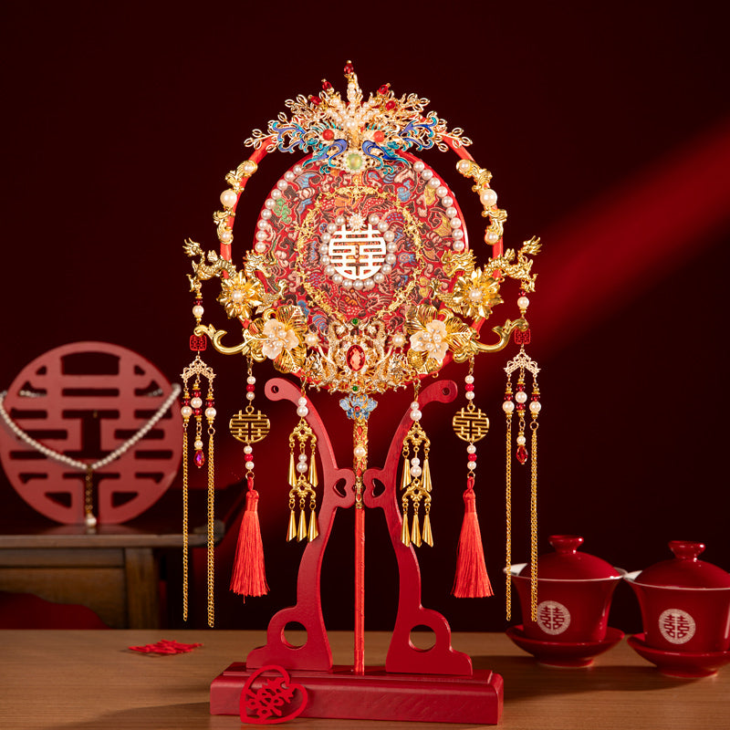 Hundred Flowers Celebration wedding fan
