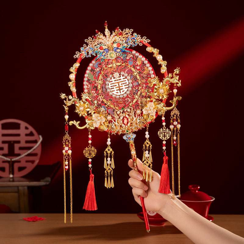 Hundred Flowers Celebration wedding fan