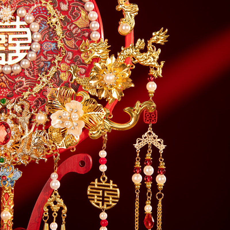 Hundred Flowers Celebration wedding fan