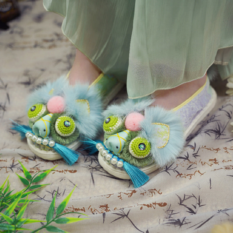 Ink dyed tiger shoes