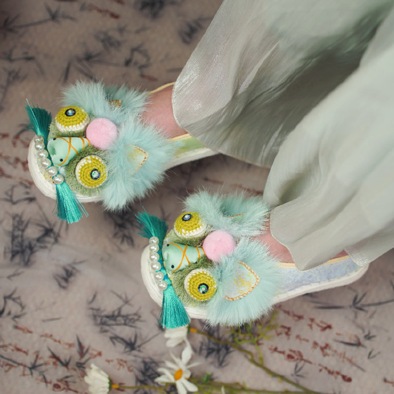 Ink dyed tiger shoes