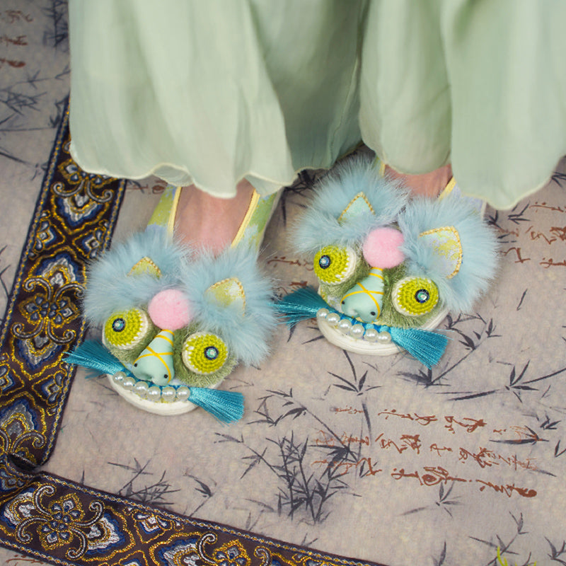 Ink dyed tiger shoes