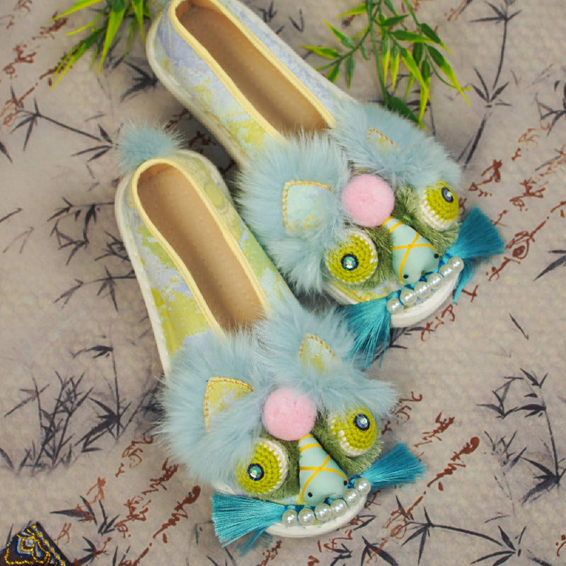 Ink dyed tiger shoes