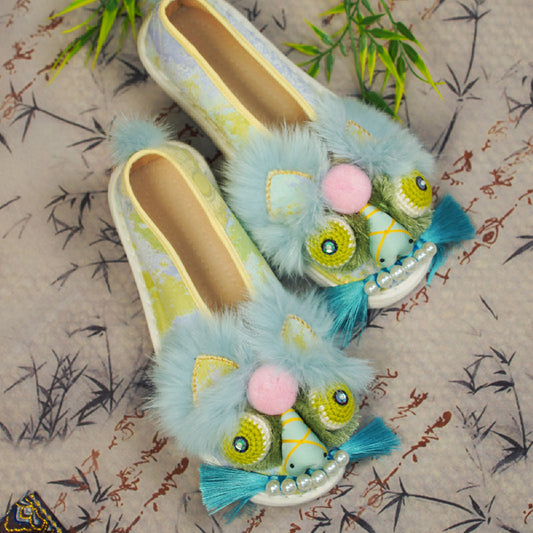 Ink dyed tiger shoes