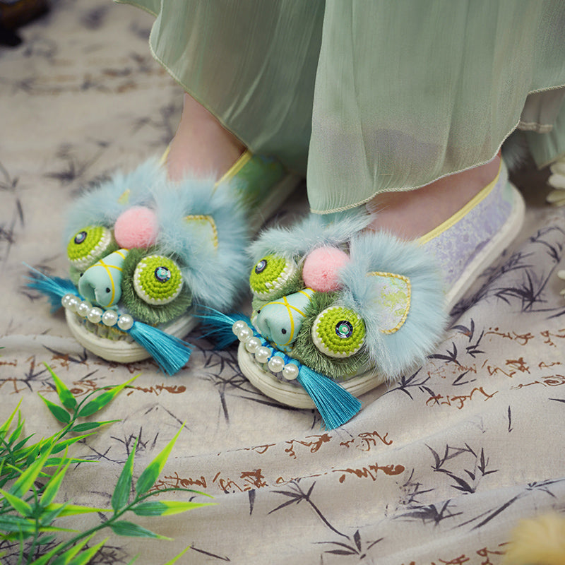 Ink dyed tiger shoes