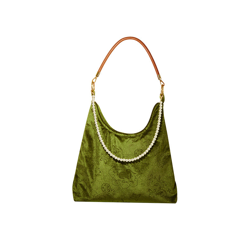 Jade Rabbit Velvet Bag