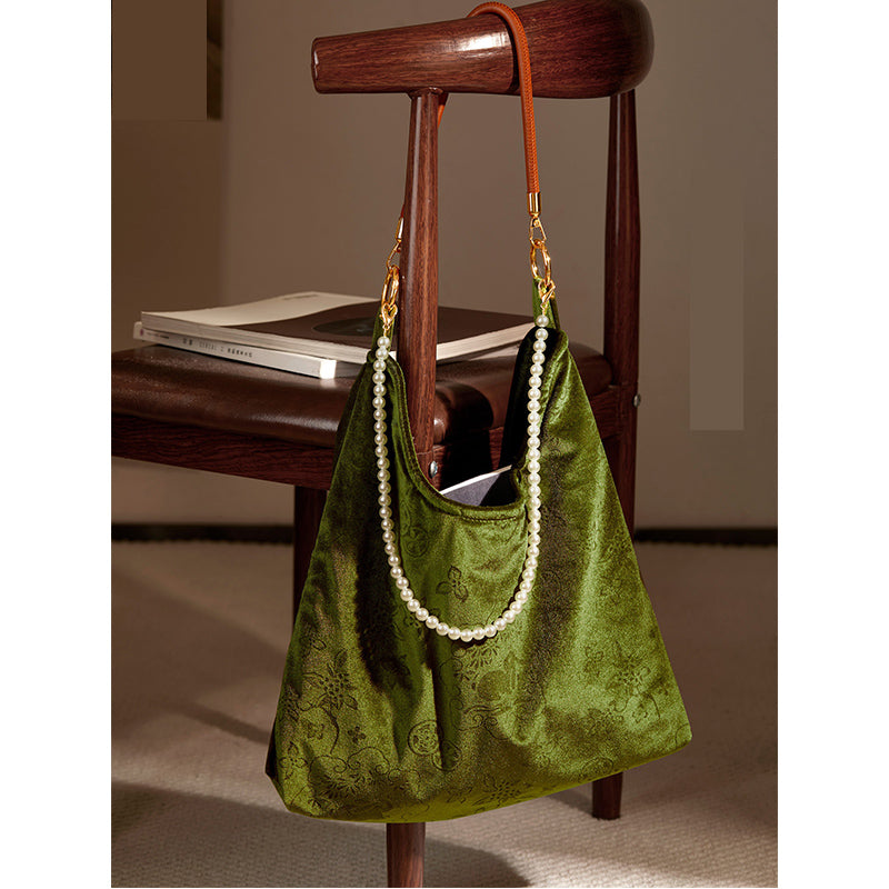 Jade Rabbit Velvet Bag