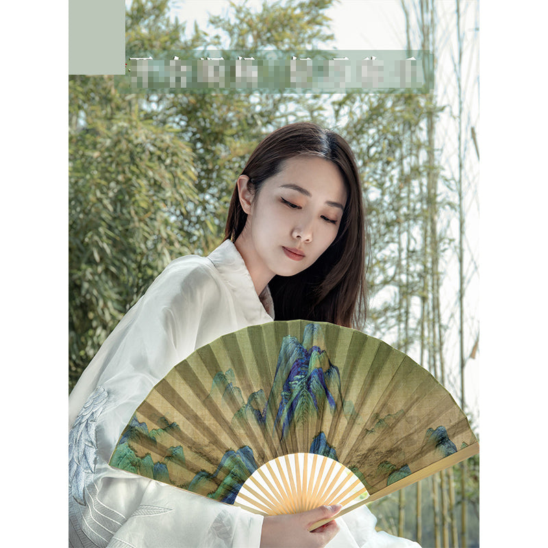 Jiangshan Pattern Folding Fan