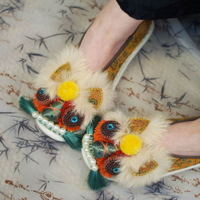 Jumping Tiger Head Shoes