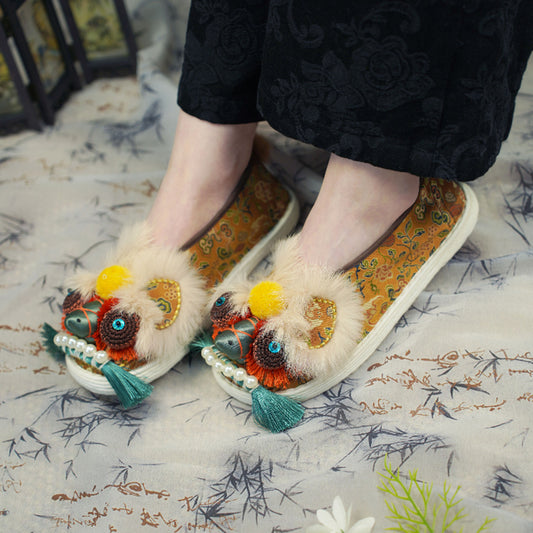 Jumping Tiger Head Shoes