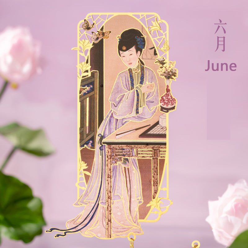 Twelve Beauties Bookmark