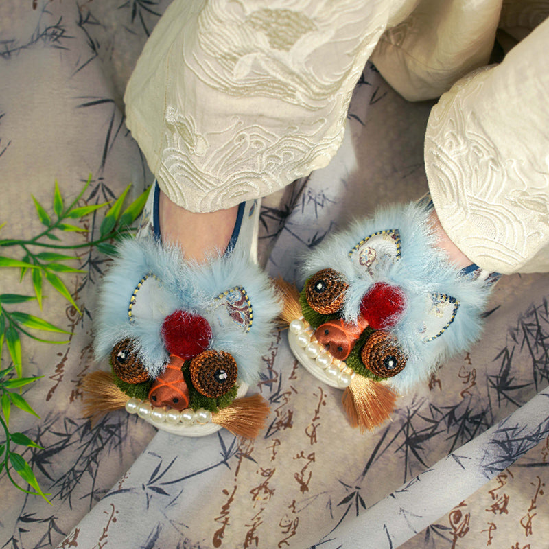 Light blue tiger shoes