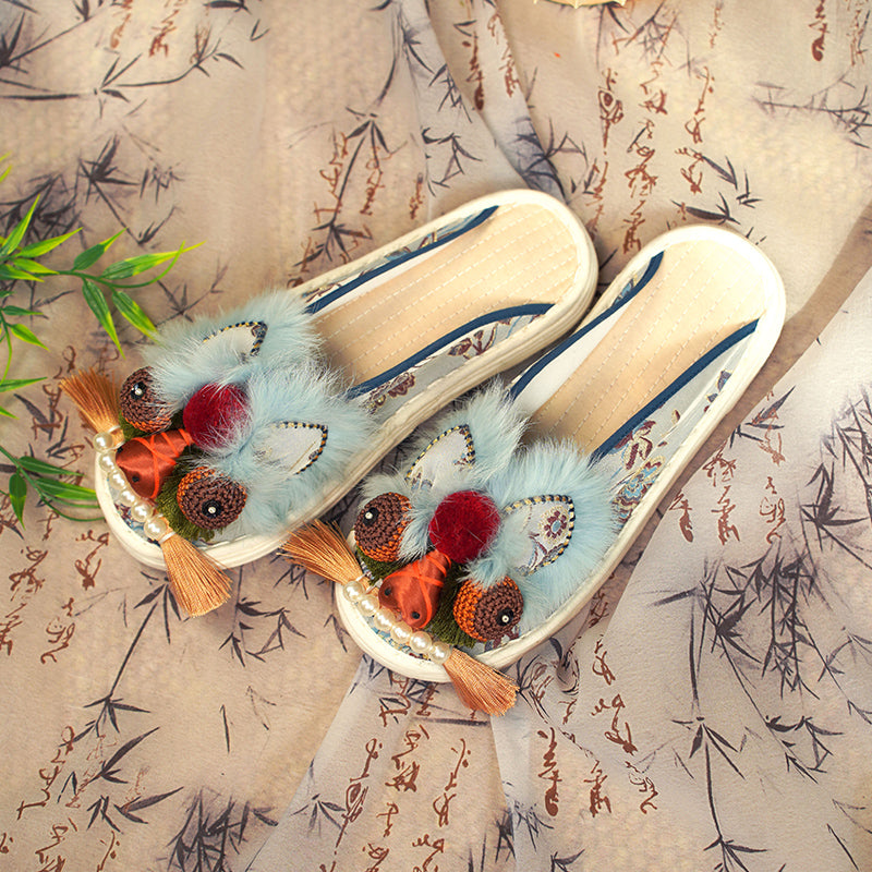 Light blue tiger shoes