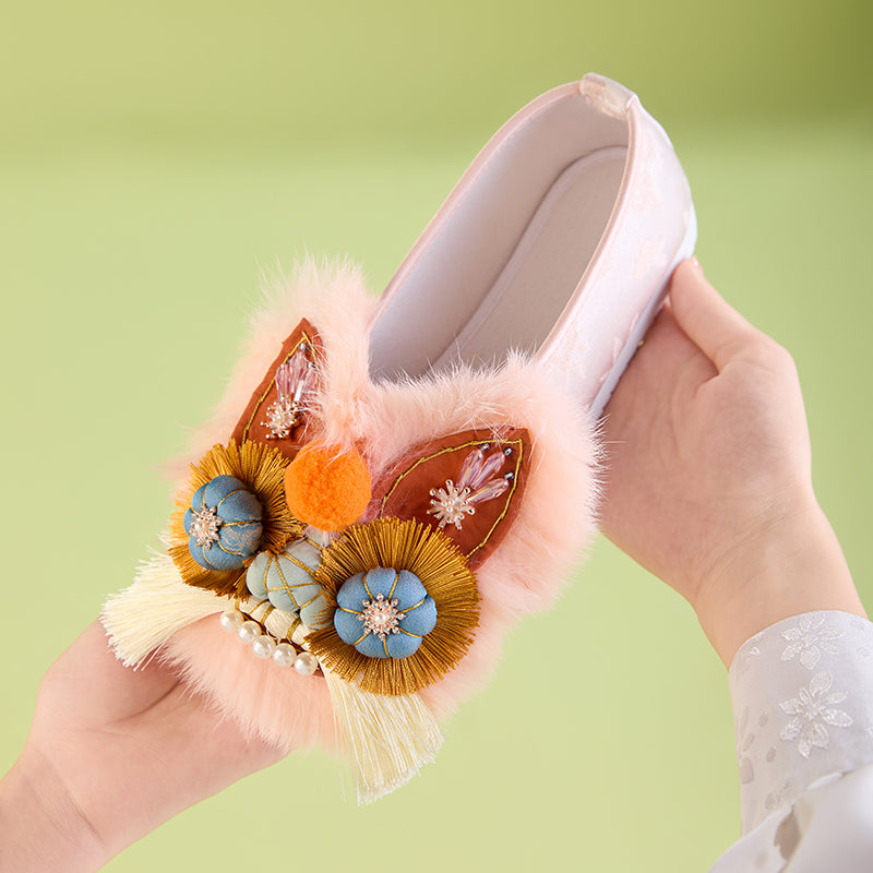 Light pink tiger shoes