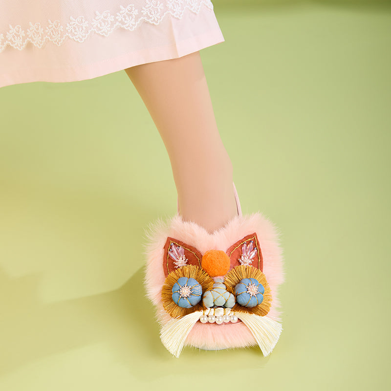 Light pink tiger shoes
