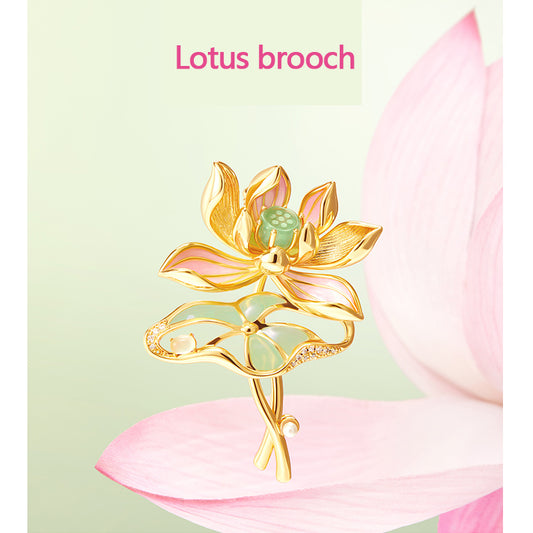 Lotus brooch