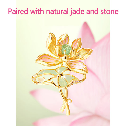 Lotus brooch