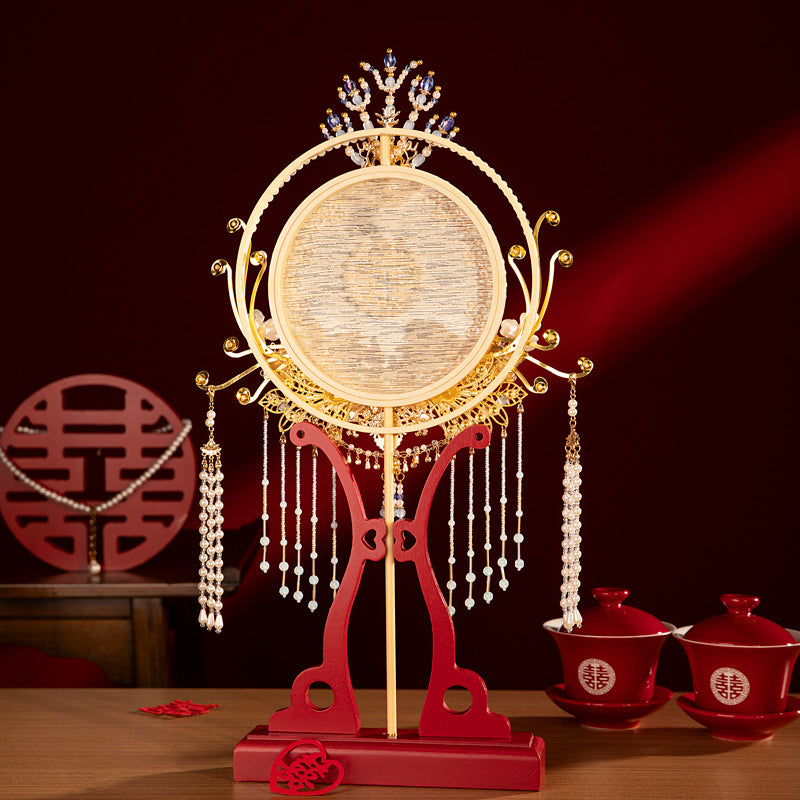 Luxurious Jade Appearance wedding fan