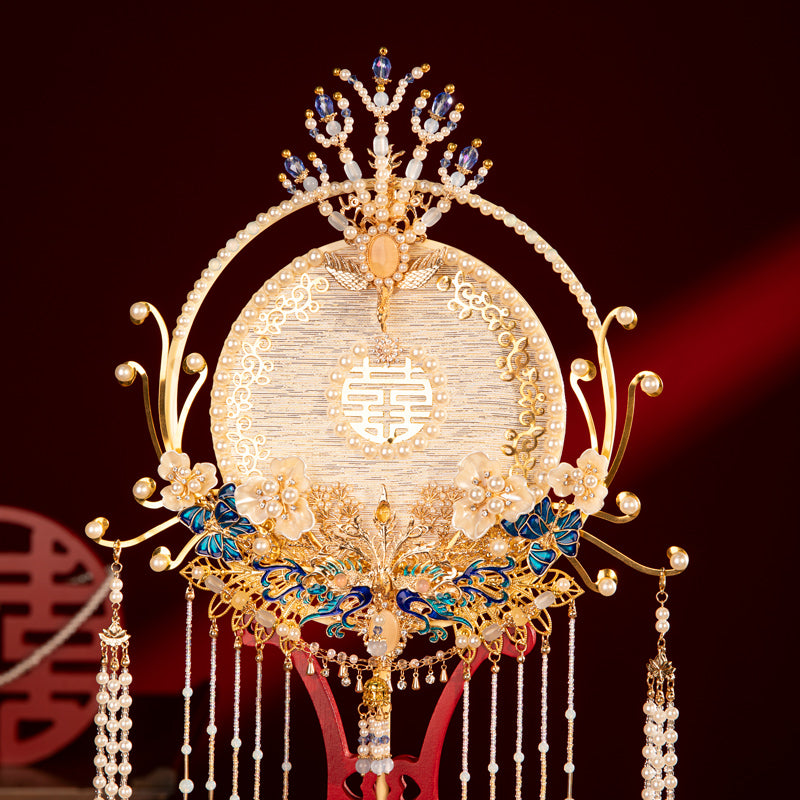 Luxurious Jade Appearance wedding fan