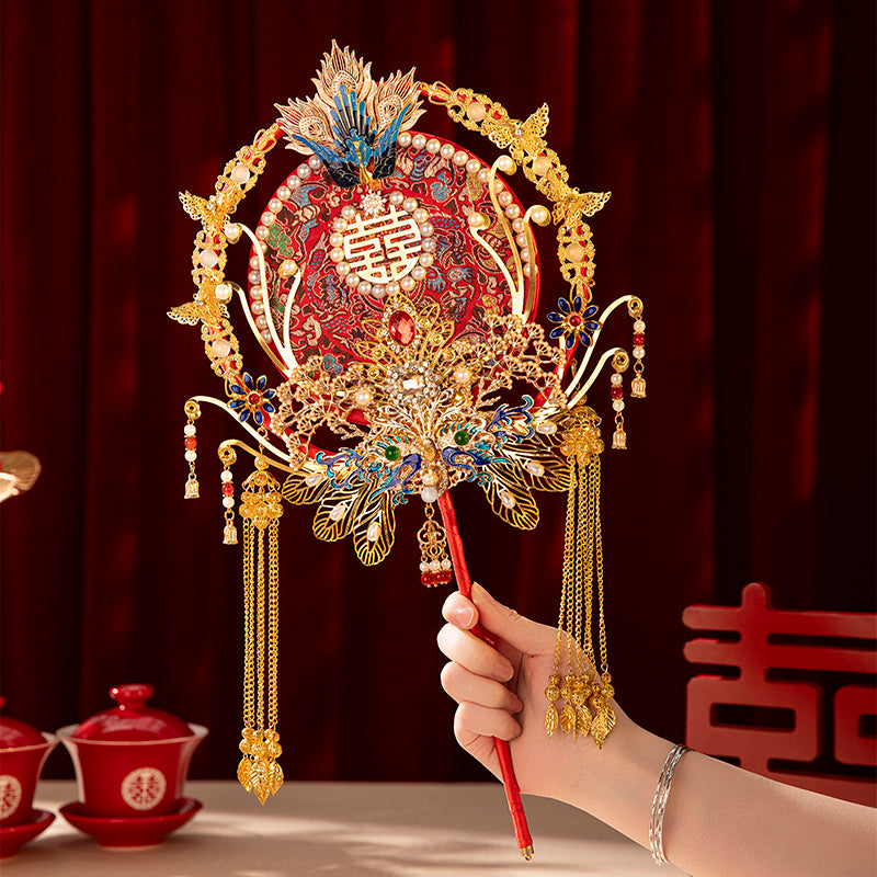 Minimalist Wing Comparison wedding fan