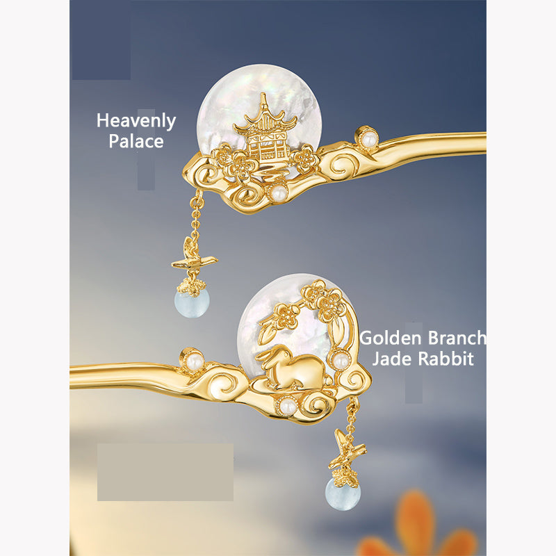 Moon Rabbit Hairpin