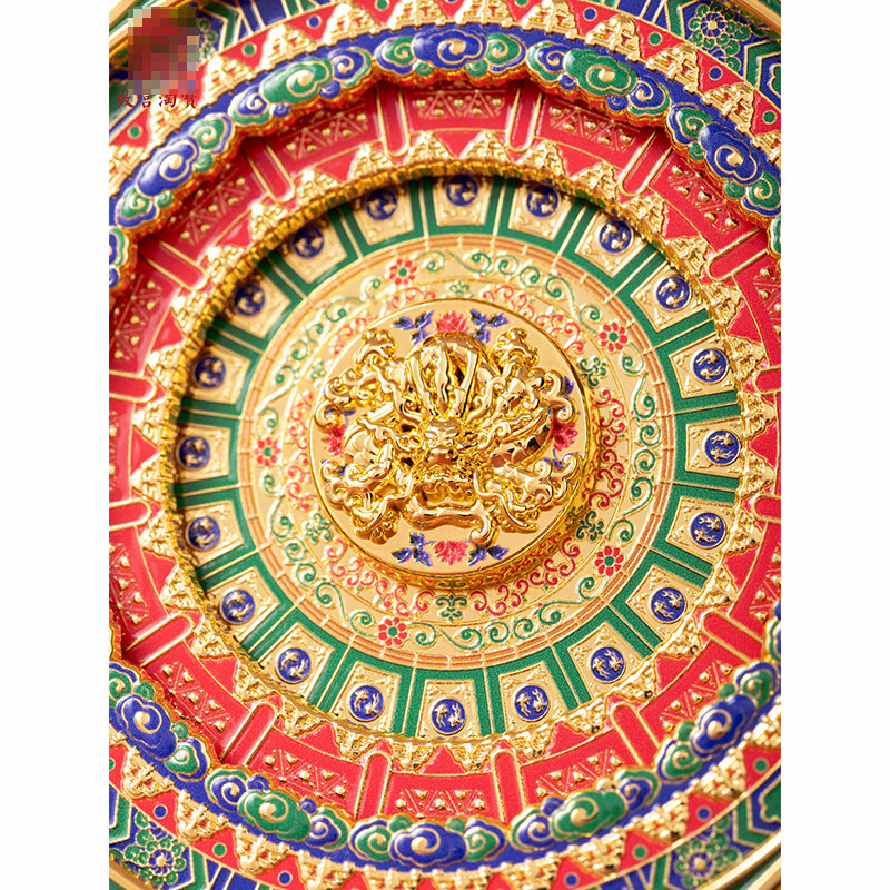 Multi-layer coffered pit Fridge Magnet