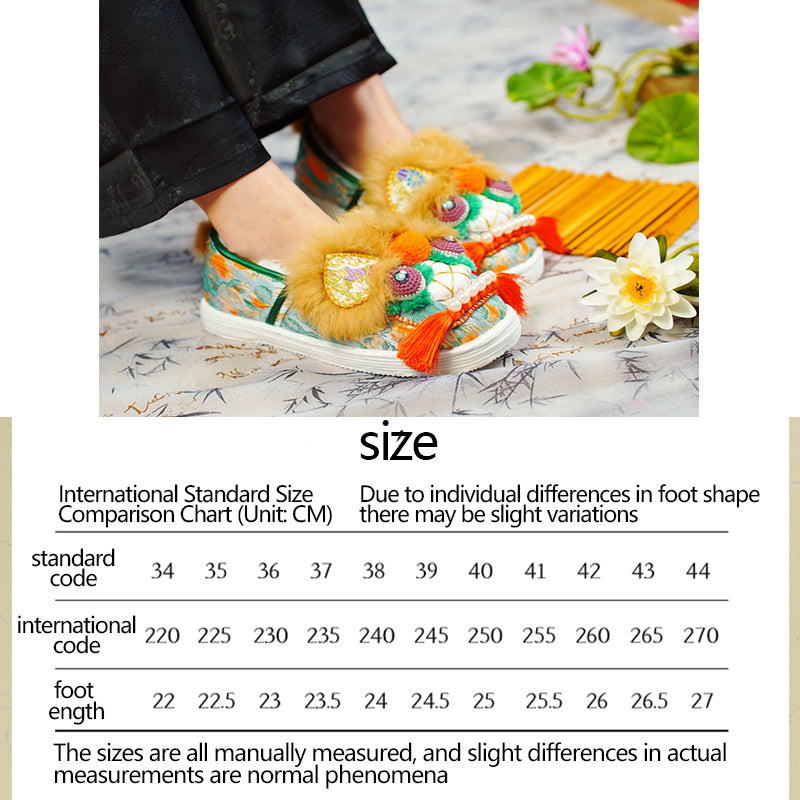 Oil painting tiger shoes