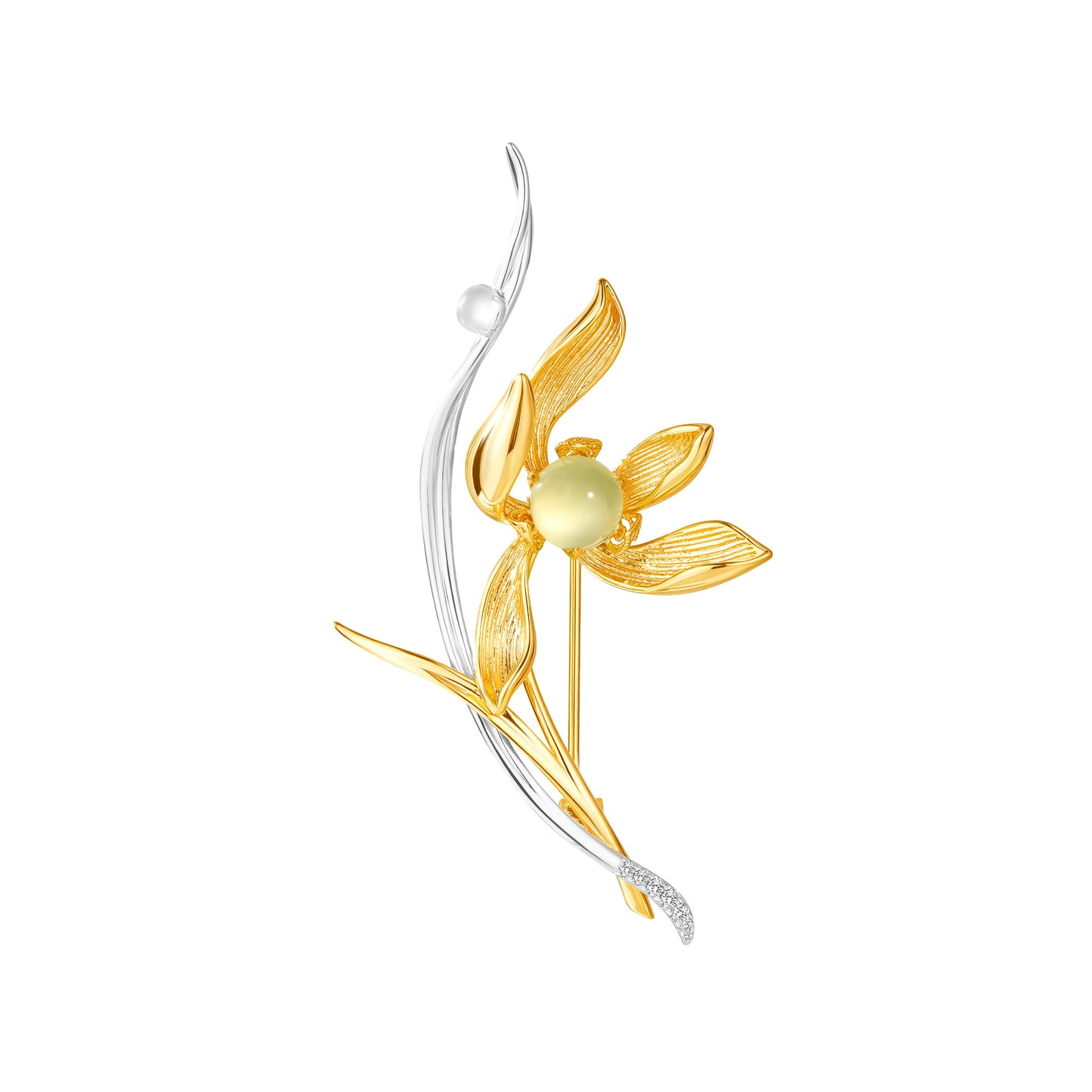 Orchid brooch