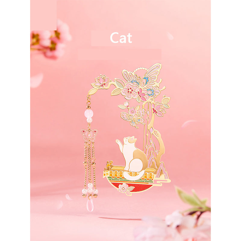 Palace cat tassel bookmark