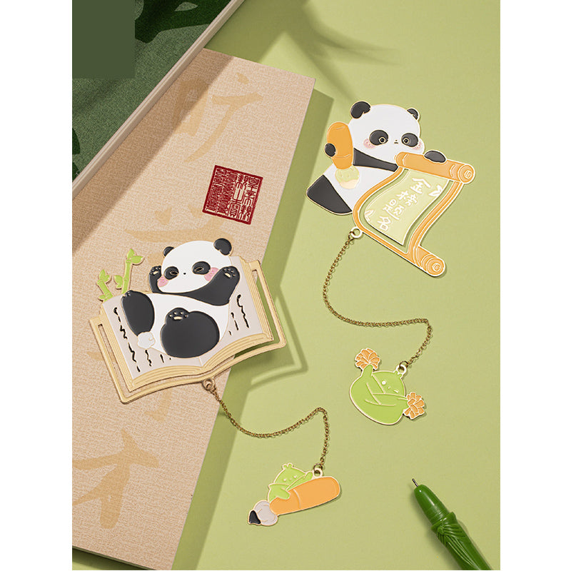 Panda metal bookmark