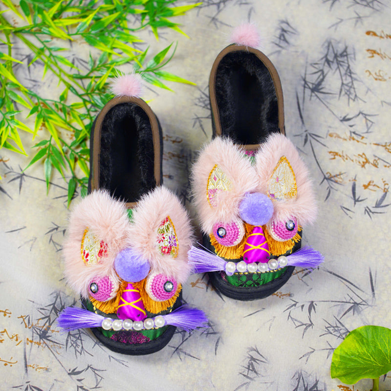 Pea green tiger shoes