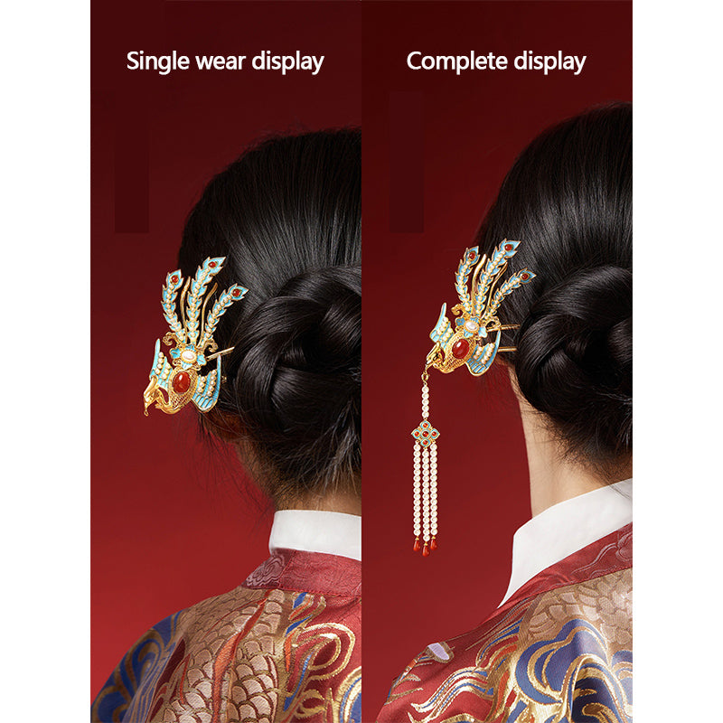 Phoenix Crown Hairpin