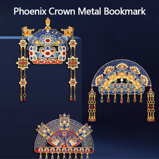 Phoenix Crown Metal Bookmark