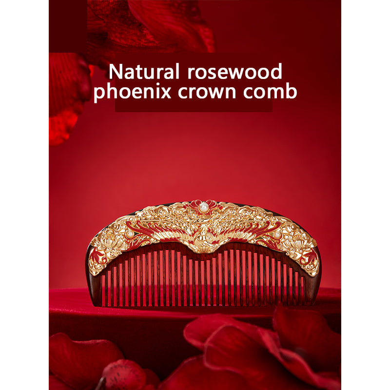 Phoenix Crown Mirror Comb Set