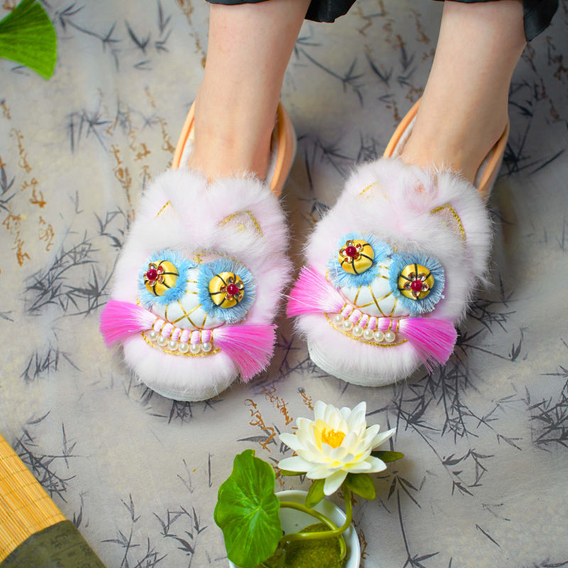 Pink Bean Tiger Shoes