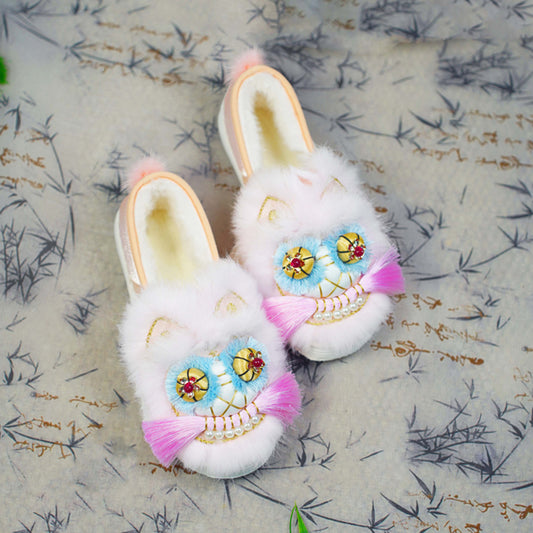 Pink Bean Tiger Shoes