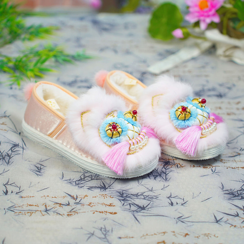 Pink Bean Tiger Shoes