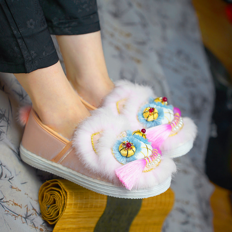 Pink Bean Tiger Shoes