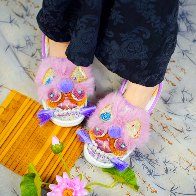 Pink purple tiger shoes