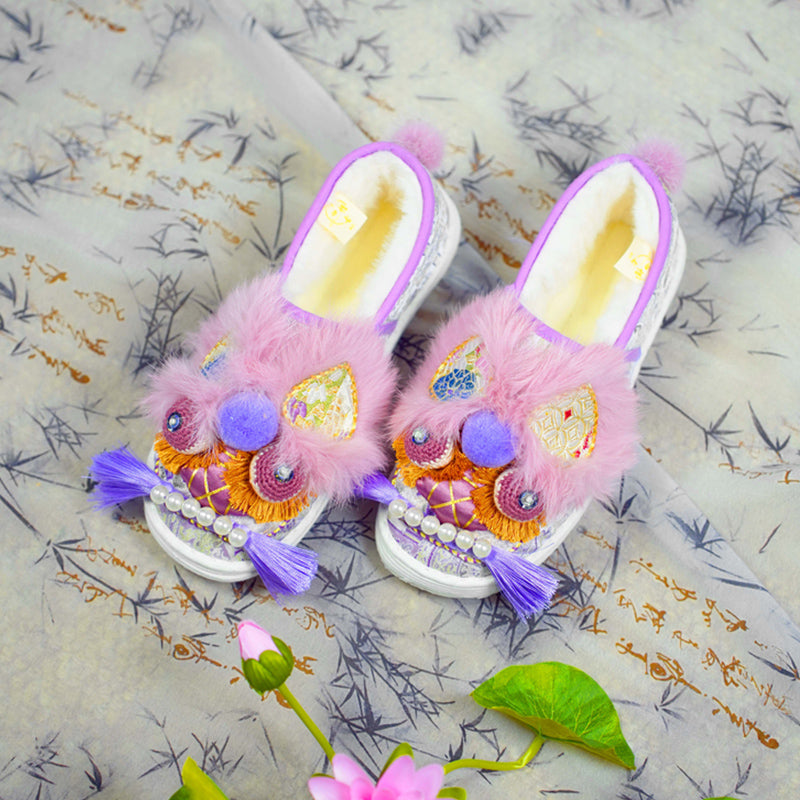 Pink purple tiger shoes