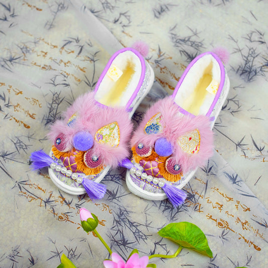 Pink purple tiger shoes