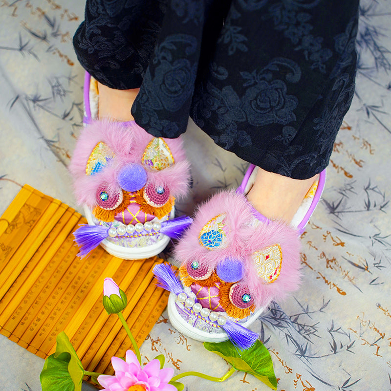 Pink purple tiger shoes