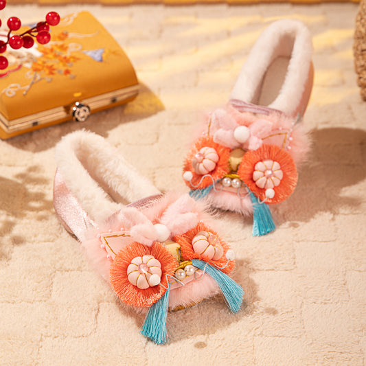 Pink tiger shoes (cotton shoes)
