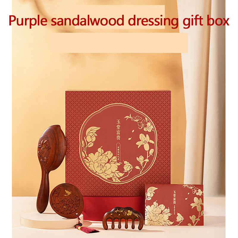 Purple sandalwood dressing gift box