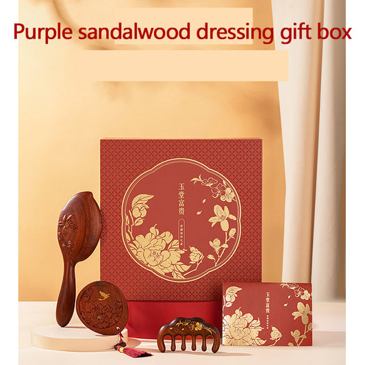 Purple sandalwood dressing gift box