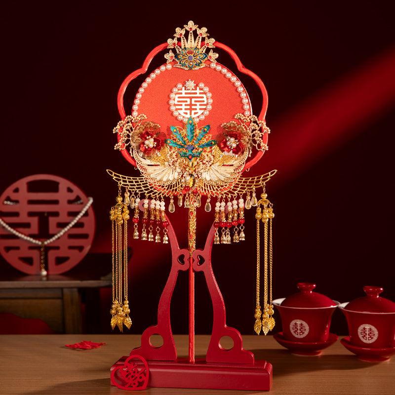 Qinghong wedding fan