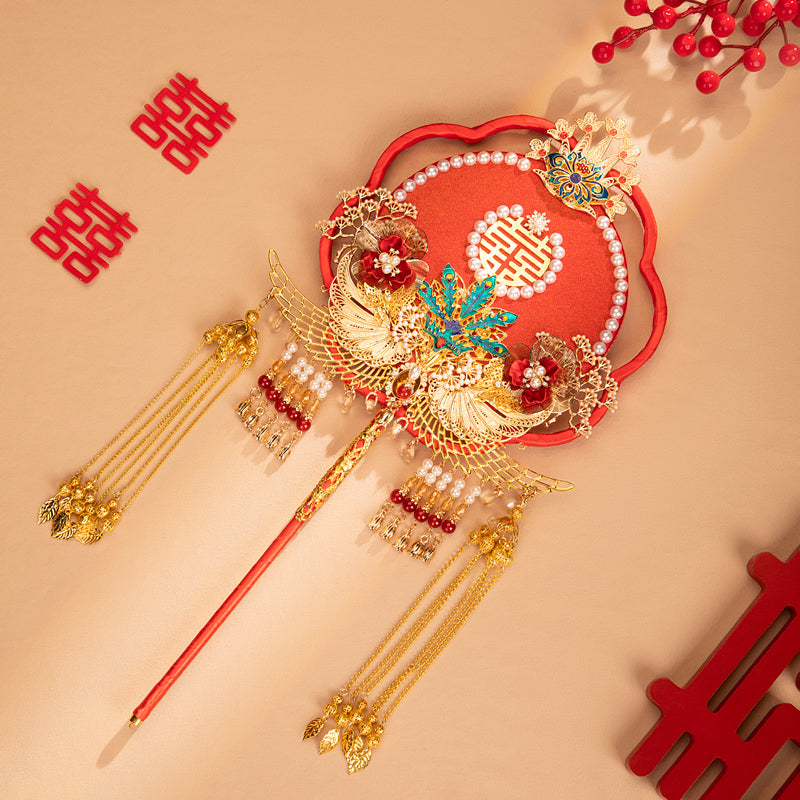 Qinghong wedding fan