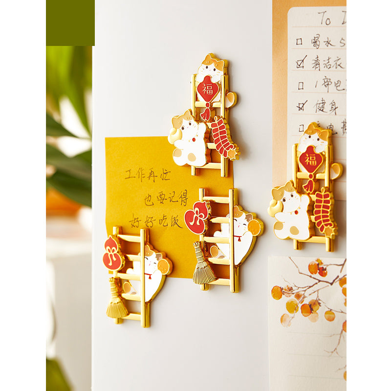 Rich Cat Fridge Magnet