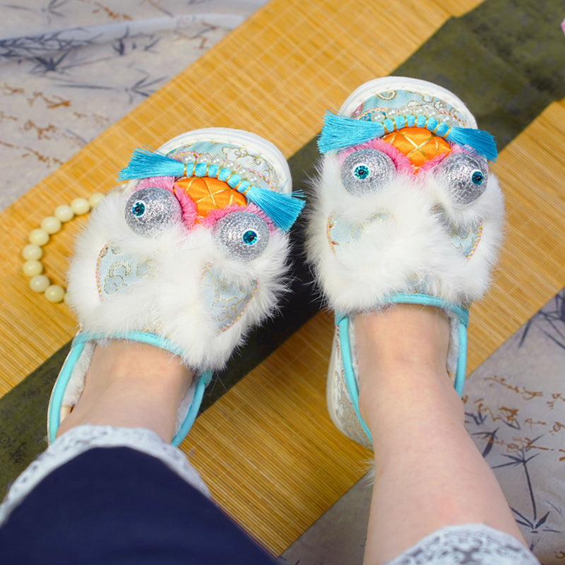 Sky blue tiger shoes