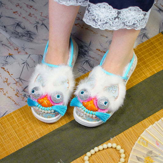 Sky blue tiger shoes